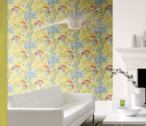 Обои Little Greene Archive Trails II Loriini 0291LOJASPE фото в интерьере